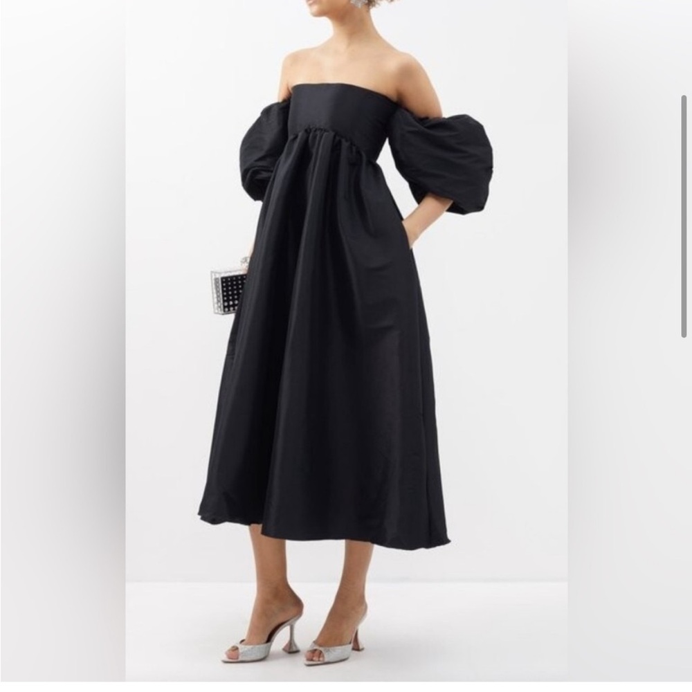 Kika Vargas Black Strapless Dress XXS
